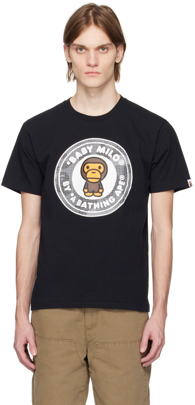 Photo: BAPE Black Grid Camo Milo Busy Works T-Shirt