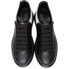 Alexander McQueen SSENSE Exclusive Black and Silver Glitter Oversized Sneakers