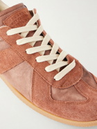 Maison Margiela - Replica Suede-Trimmed Leather Sneakers - Brown