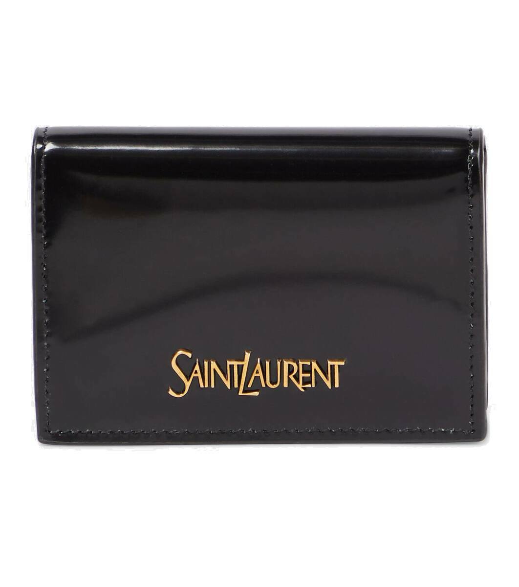 Womens Saint Laurent black Monogram Saint Laurent Matelassé Card Holder