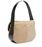 Peter Do - Dumpling Medium shearling and leather shoulder bag