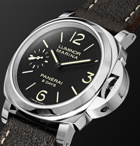 Panerai - Luminor Marina 8 Days Acciaio 44mm Stainless Steel and Leather Watch - Black