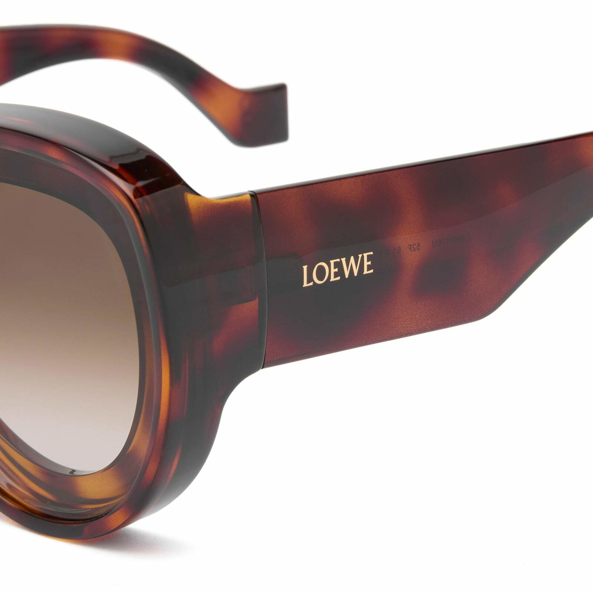 Loewe Eyewear Paula's Ibiza Pilot Sunglasses in Havana/Brown 