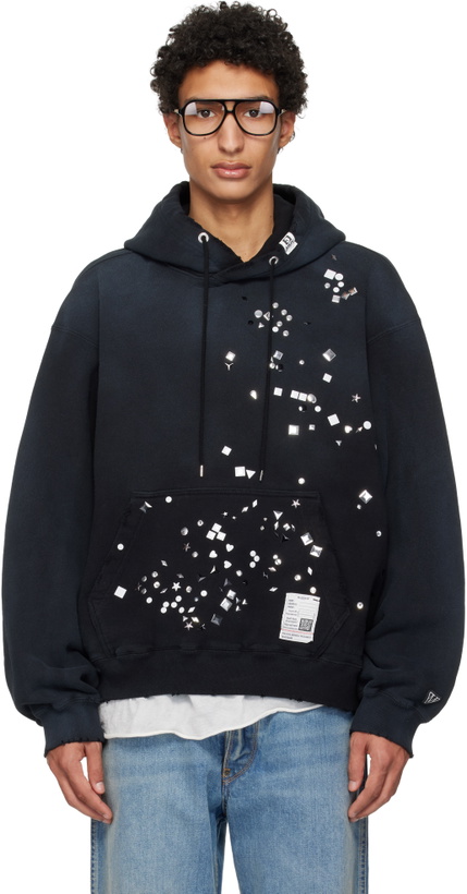 Photo: Maison MIHARA YASUHIRO Black Embellished Hoodie