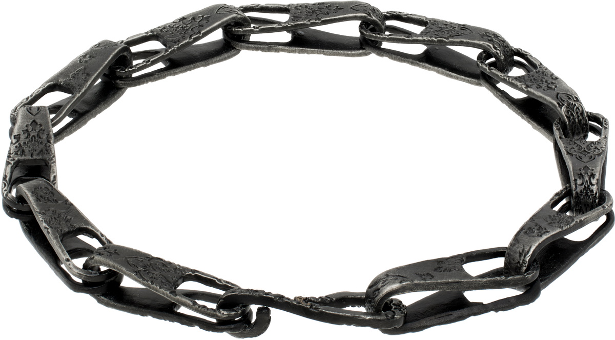 Professor.E Gunmetal Laser Bracelet