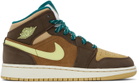 Nike Jordan Kids Brown Air Jordan 1 Mid SE Big Kids Sneakers