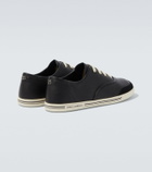 Dolce&Gabbana Suede-trimmed leather sneakers