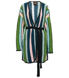 Loewe Paula's Ibiza striped cotton-blend cardigan