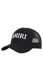 AMIRI Logo Cotton Canvas Trucker Hat