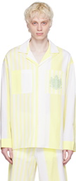 Maison Kitsuné Yellow & White Hotel Olympia Edition Shirt