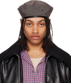 OUR LEGACY Gray Nylon Beret