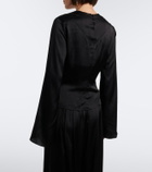 Isabel Marant Neame draped satin top
