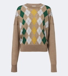 Khaite Tammy wool and silk argyle sweater