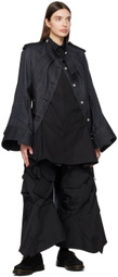 Junya Watanabe Navy Paneled Denim Jacket