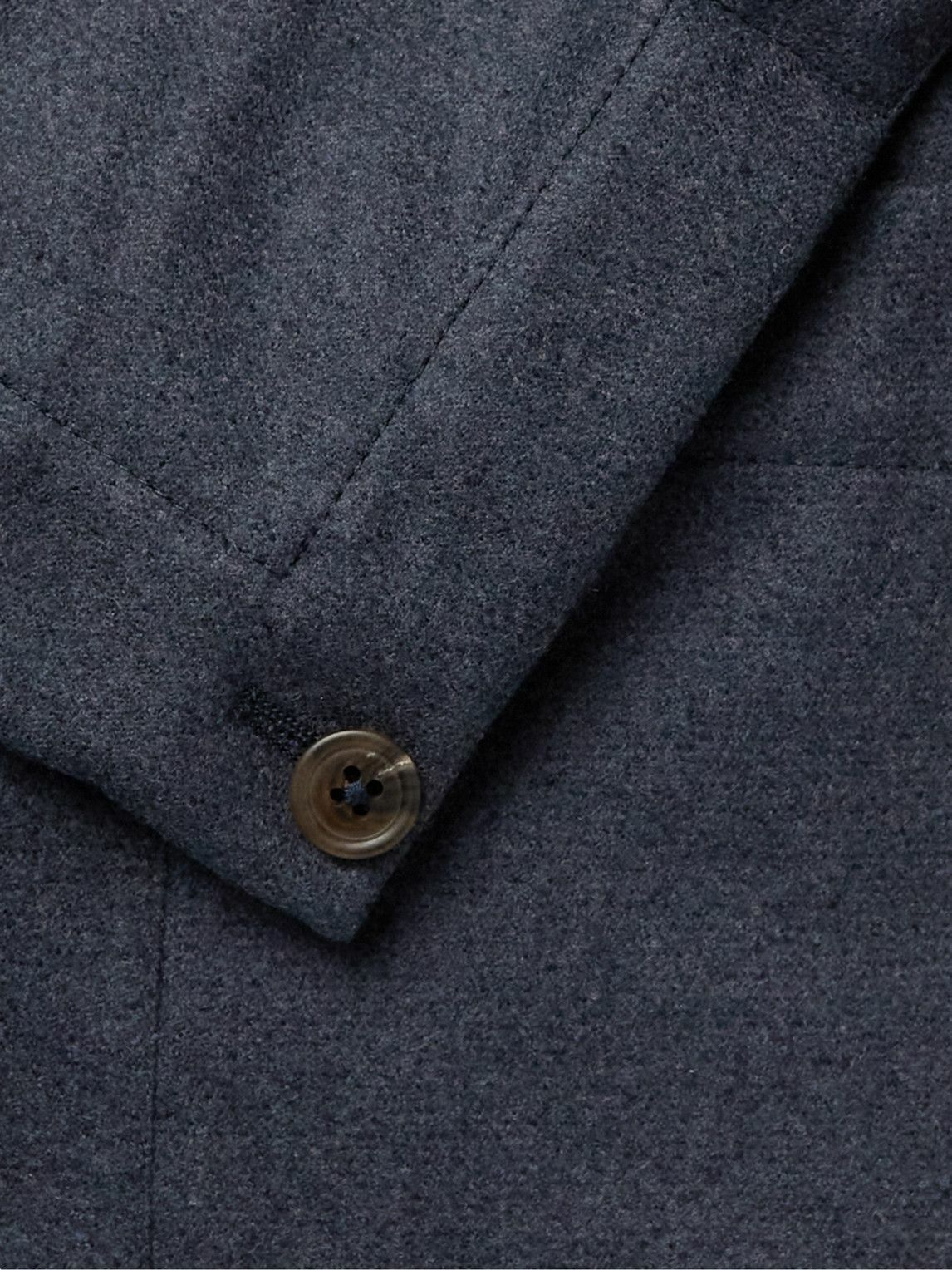 Stoffa - Double-Breasted Wool Blazer - Blue