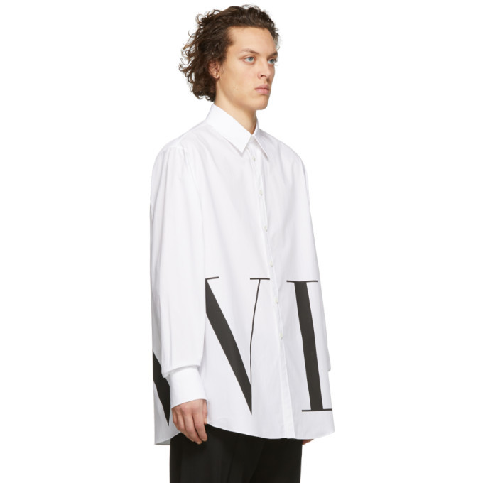 Valentino White Oversized VLTN Shirt Valentino