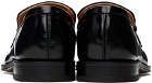 Ferragamo Black Gancini Ornament Loafers