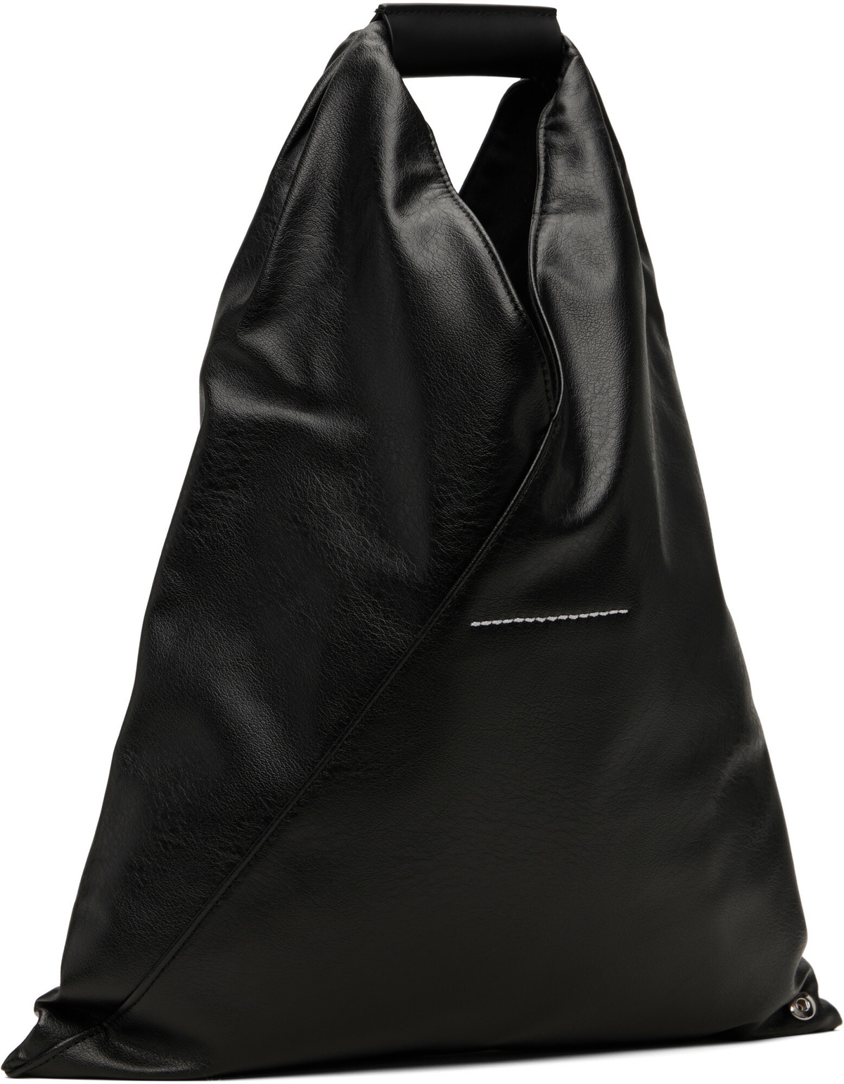 MM6 Maison Margiela Black Small Triangle Tote