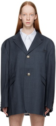 lesugiatelier Navy Oversized Blazer