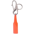 Alexander McQueen Orange Hook and Bottle Keychain