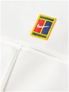 Nike Tennis - Court Heritage Logo-Appliquéd Tech-Jersey Tennis Jacket - White