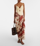 Johanna Ortiz Printed cotton beach cover-up