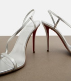 Christian Louboutin Miss Z metallic leather slingback sandals