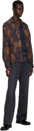 Toga Virilis Navy Embroidery Jacket