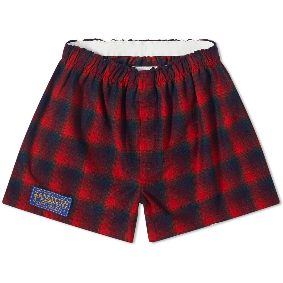 Photo: Maison Margiela Women's Checked Shorts in Red