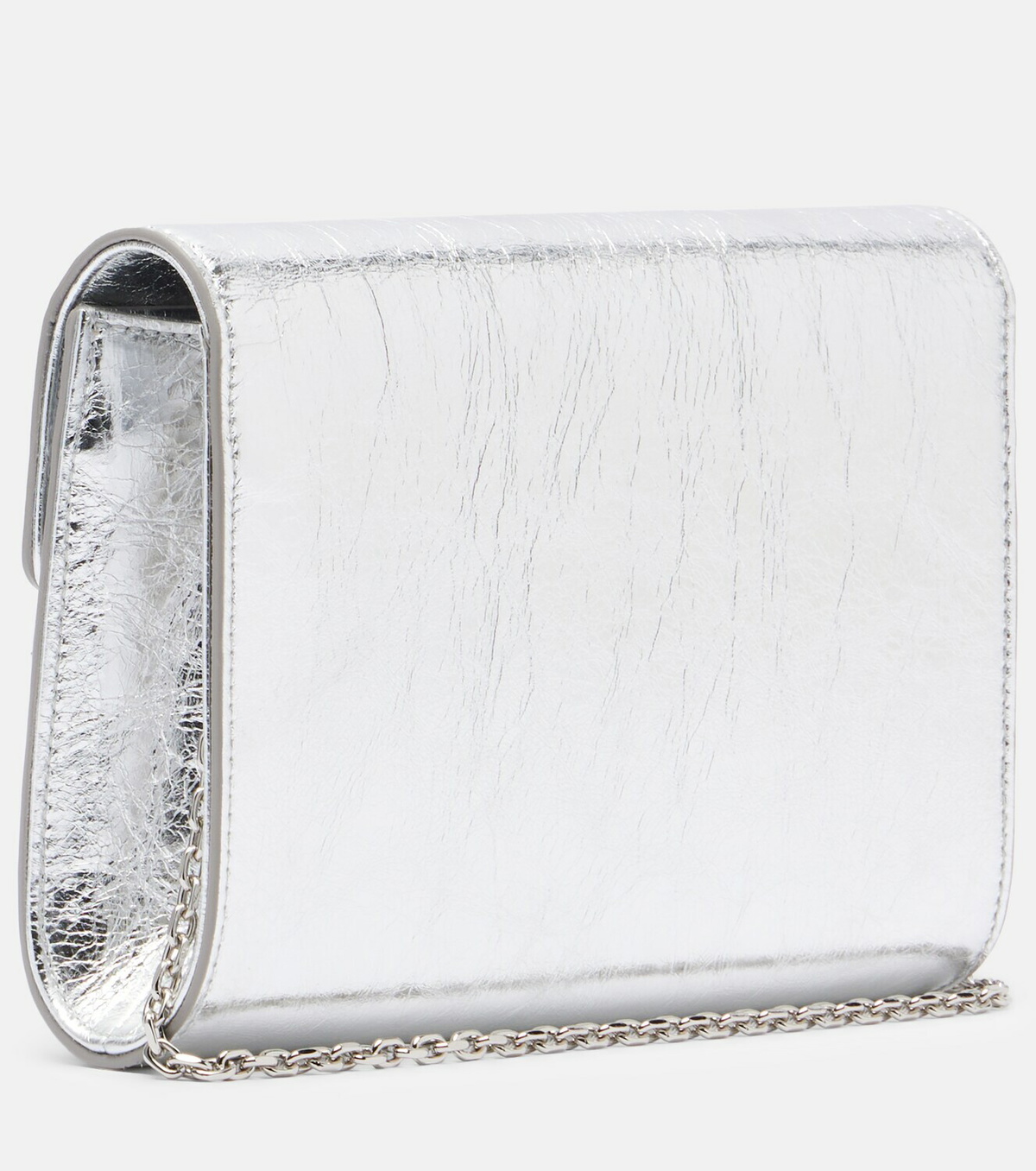 Roger Vivier Efflorescence Mini metallic leather clutch