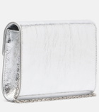 Roger Vivier Efflorescence Mini metallic leather clutch