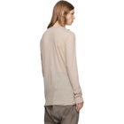 Rick Owens Taupe Tower Basic LS T-shirt