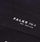 Falke - No. 4 Silk-Blend Socks - Midnight blue