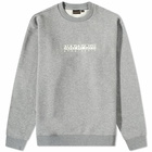 Napapijri Men's Box Logo Crew Sweat in Grey