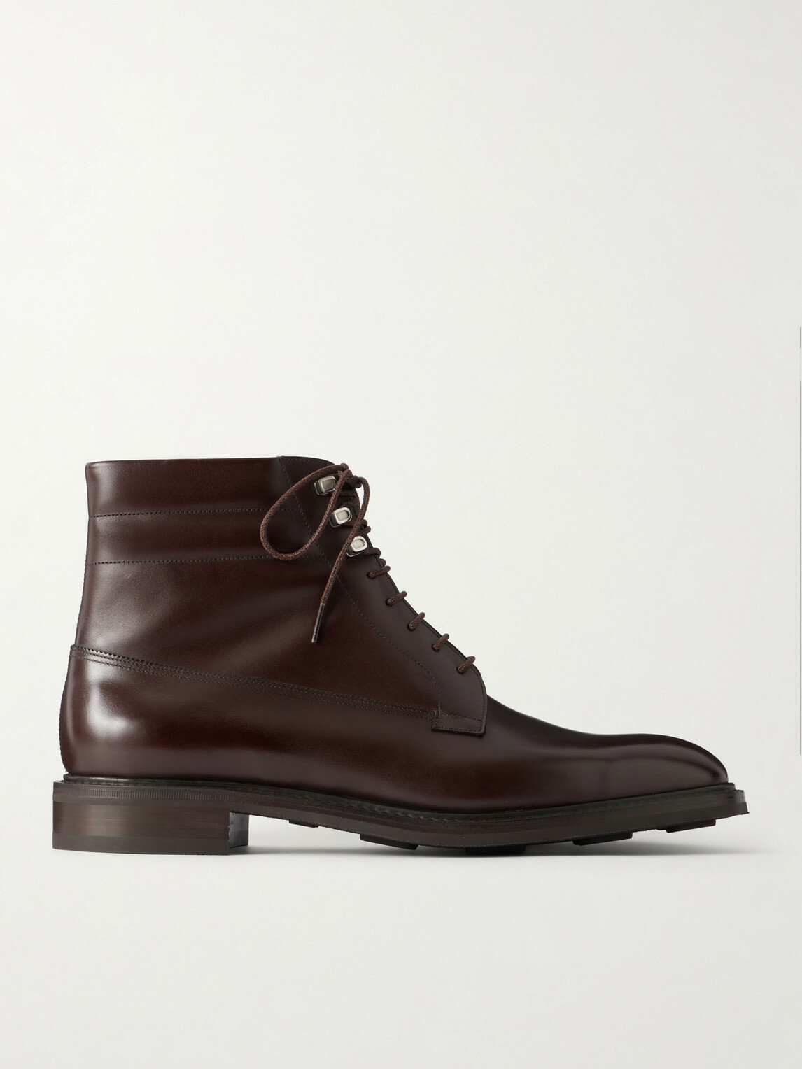 John Lobb - Alder Leather Lace-Up Boots - Brown
