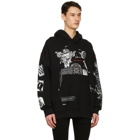 Givenchy Black Oversized Schematics Hoodie