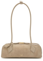 Alaïa Le Teckle Small Leather and Suede Shoulder bag - Grey - One Size