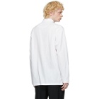 Y-3 White Classic Mock Neck Long Sleeve T-Shirt