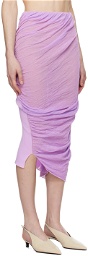 ISSEY MIYAKE Purple Ambiguous Midi Skirt