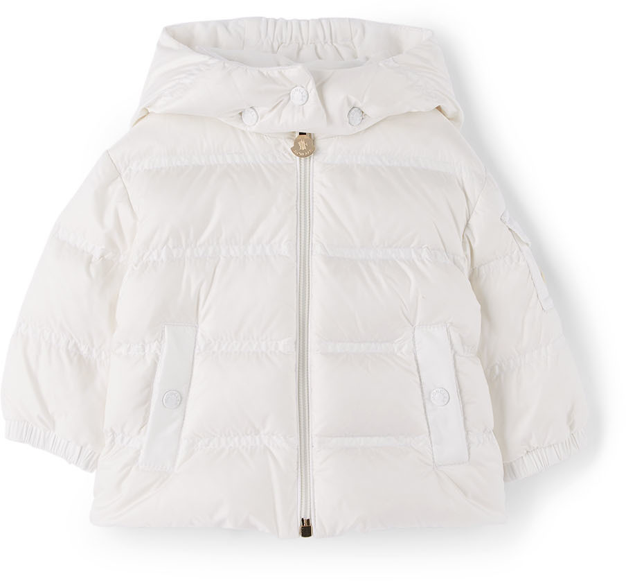 Moncler Baby Unisex Hat In Offwhite 3