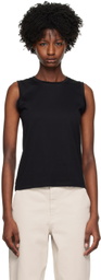 Sunspel Black Crewneck Tank Top