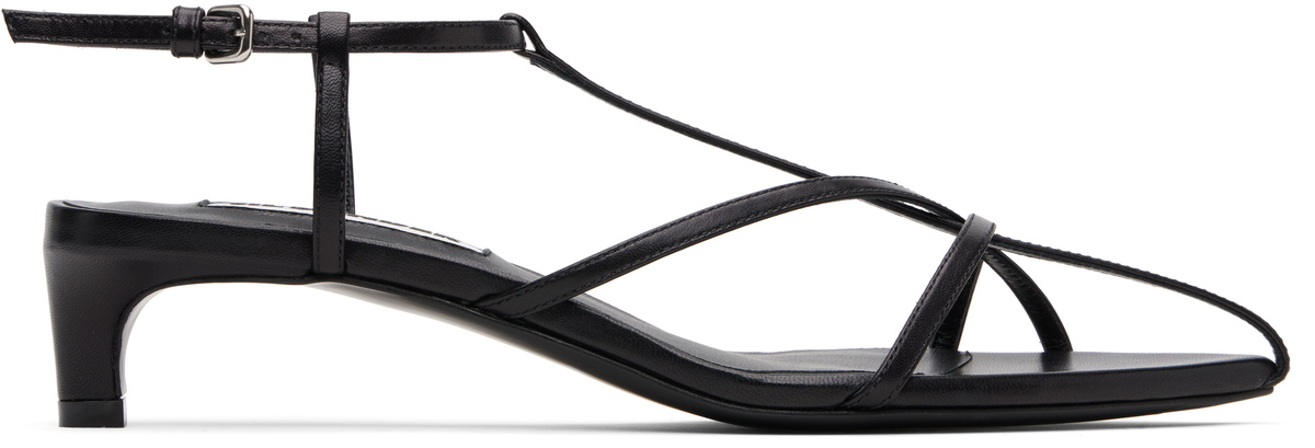 Jil Sander Black Cage Heeled Sandals Jil Sander Jil Sander Black Cage Heeled Sandals Jil Sander
