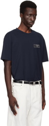 Balmain Navy 'Pierre Balmain' T-Shirt