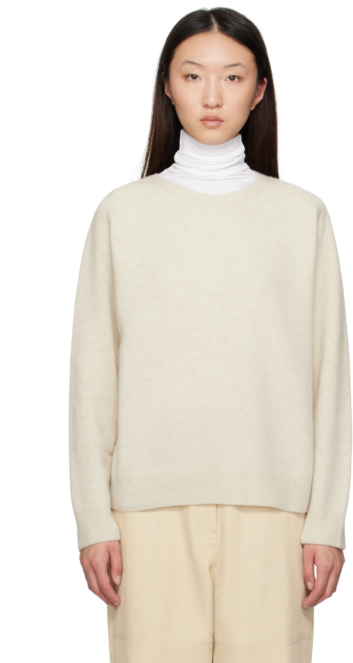 LE17SEPTEMBRE Off-White Raglan Sweater