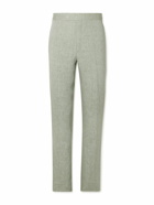 Kingsman - Straight-Leg Linen Suit Trousers - Green