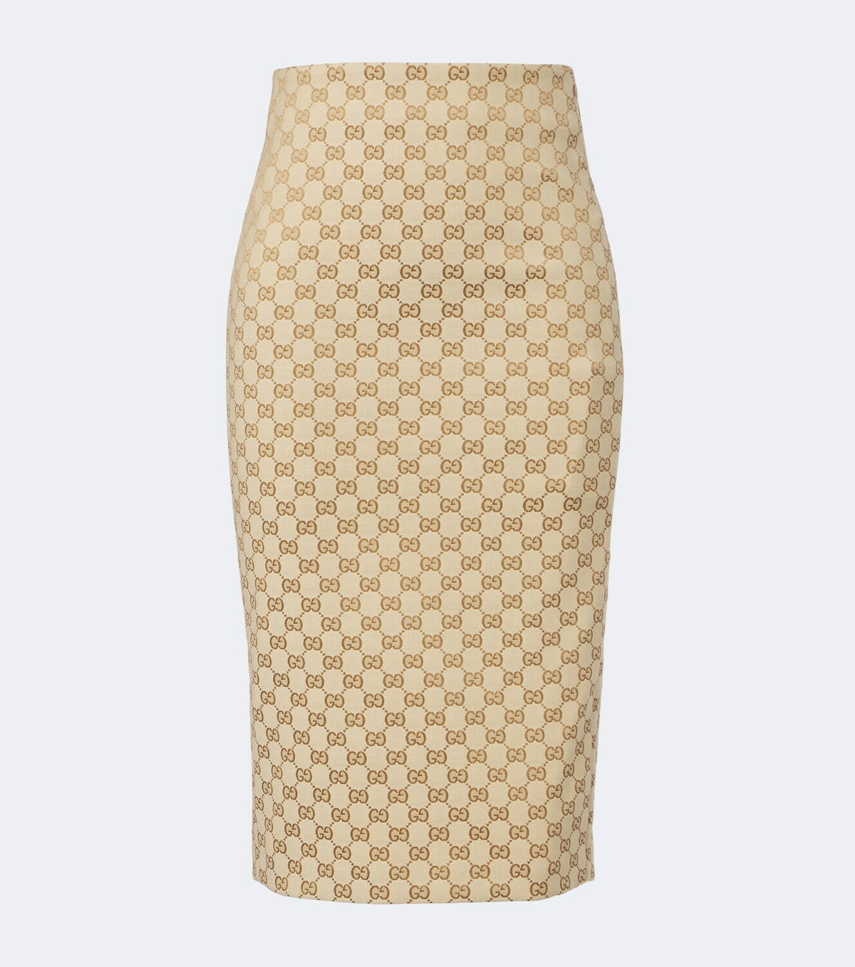 Gucci GG canvas cotton-blend pencil skirt