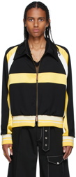 Wales Bonner Black & Yellow Wool Isaacs Jacket