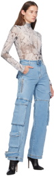 GCDS Blue Ultracargo Jeans