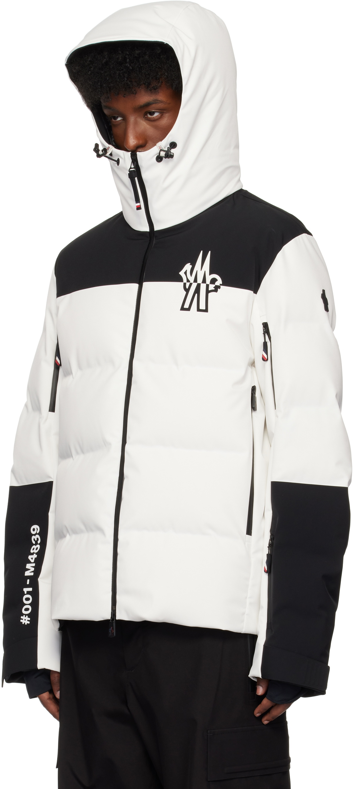 Moncler Grenoble Black & White Curtis Down Jacket Moncler