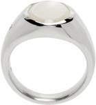 Tom Wood White Mother-Of-Pearl Lizzie Ring